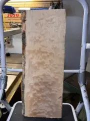 DENSE Quilted MapleTop Figured Billet .8"x 7.5-9"x 22”KD Big Leaf Billet Kiln