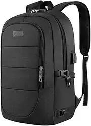 AMBOR Business Laptop Backpack, 17.3 Inch Stylish Computer Backpack for Women Girls with USB Port and Lock