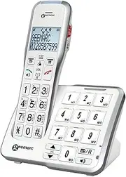 Geemarc Amplidect 595 Photo - Amplified Cordless Telephone with Answering Machine, Customisable Photo Memories and SOS Function - Medium to Severe Hearing Loss - Hearing Aid Compatible - UK Version