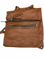 Under One Sky Backpack Faux Leather Brown NWT