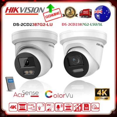Hikvision DS-2CD2387G2-LSU/SL DS-2CD2387G2-LU AcuSense ColorVu 4K 8MP IP Camera