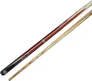 BCE Unisex Ps-10 Keyline 2 Piece North American Ash Snooker & Pool Cue 145cm 9 5mm tip, Black Butt/Natural Wood Shaft, 57 UK