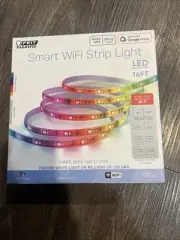 Brand New,Feit Electric 16 ft Color Changing Plug-In LED Smart Wi-Fi Light Strip