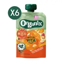 在飛比找momo購物網優惠-【Organix】水果纖泥-甜薯蘋果香蕉(100gX6)