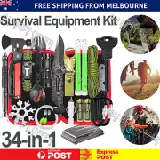 Tactical Emergency Survival Kit Outdoor Sports Tactical Hiking Camping SOS AU