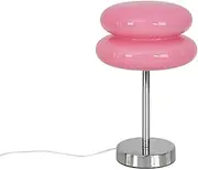 Fenteer Nordic Egg Pie Mushroom Table Lamp Modern Fashionable USB Table Lamp 3 Color Change Durable for Dresser Desk Lamp Bedside Living, Pink