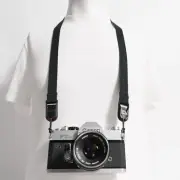 Black Cotton Slim 40” Camera Strap w/ Black Peak Design Anchors
