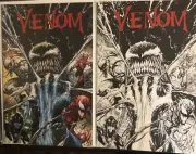 VENOM #3 (2 Tyler Kirkham 2017 Comics), B&W sketch LTD 1,500.