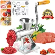 Table Meat Grinder Mincer Stuffer Manual Sausage Filler Sauce Maker Machine