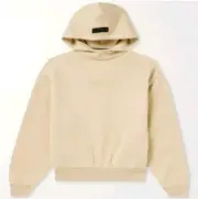 FEAR OF GOD ESSENTIALS KIDS LogoAppliquéd Cotton-blend Jersey Hoodie,6/7yrsBeige