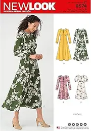 NewLook 6574 Misses' Sewing Pattern Dress, Size 6-8-10-12-14-16-18
