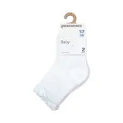 Underworks Infant Pelerine Crew 2Pk Sock