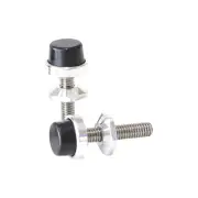 Aeroflow Universal Billet Bonnet Adjusters 5/16" Unc Thread Polished Finish