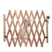 Expandable Accordion Dog Gate Wooden Pet Dog Fence Safety Protection Doorways