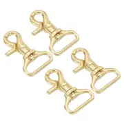 Lobster Clasp Keychains, 4pcs 1" Oval Clasps Swivel Trigger Snap Hook