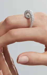 [Unsaid] Whirlwind Full 18K White Gold Diamond Ring