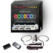 RGB Multi Color Bluetooth LED Halo Ring kit for 1996-1998 Honda Civic Headlights (for: Honda)