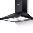 Devanti Range Hood Rangehood 90cm 900mm Kitchen Canopy LED Light Wall Mount