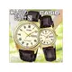 CASIO 時計屋 卡西歐手錶 MTP-V006GL-9BF+LTP-V006GL-9B 對錶 指針錶 皮革錶帶 防水 全新品 保固一年 開發票