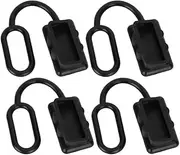 AIMALL 4 Pack Dust Cover for Anderson Plug 50AMP, Water-Resistant Rubber Boot, Fits 50A DC Power Connectors, Caravan, Trailer, Boat, Battery Protection