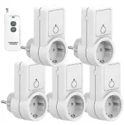1-5x Wireless Smart Remote Control Switch Plug Socket Power Outlet Socket Eu Plug Remote power socket 1PC