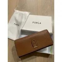 在飛比找蝦皮購物優惠-近全新 九成新 A字 芙拉Furla Dafne 信封長夾 