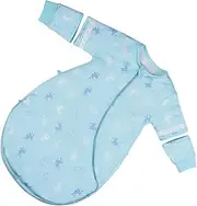 ULDIGI Swaddle Winter Sleep Sack for Newborns Cotton with Detachable Sleeves Zipper for Easy Diaper Changes Comfortable Design for Active Sleepers