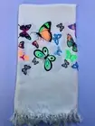 Turkish Pareo Beach And Bath Towel Peshtemal Natural Printed Viskose Cotton M-5