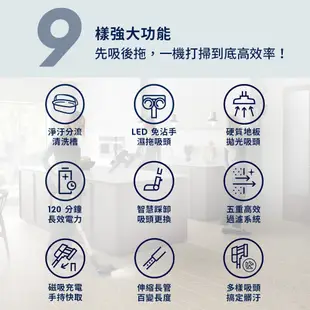 Electrolux 伊萊克斯 極適家居900系列無線濕拖吸塵器 (皓雪白 EFP91814WH)