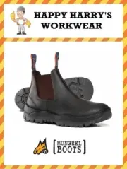 Mongrel Brown Leather Elastic Sided Safety Boot 240090 New In Box!