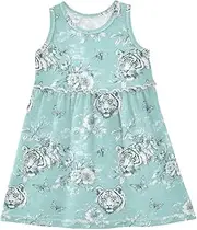 [Caihoyu] Girls summer dress, soft summer dress, spring dress, summer dress, play dress, Multicolor02, 3T