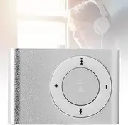 Digital MP3 Player, Portable Music Media Player with HiFi Lossless Sound and Voice Recorder, Comes with Earphone and USB Cable, Maximum 8GB Expansion Supported (Silver)