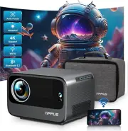 HiPPUS Projector bundle WiFi 6 and Bluetooth Portable Outdoor Auto Focus, K10