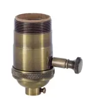 B&P Lamp Edison Size Full Dimmer Socket with UNO Fitter Threads