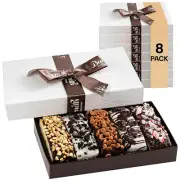Barnetts Easter Biscotti Gift Baskets Pack of 8, Each with 5 Gourmet Chocolate C