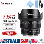 7artisans 7.5mm F3.5 APS-C Fisheye MF Lens For Canon EF / Nikon Mount