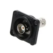 D-Type Double BNC Plug Connector Chassis Panel Mount Adapter Pa