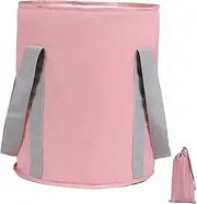 Portable Soaking Feet Bath Bag, Travel Foot Bath Tub 21L, Foot SPA Soaking Feet Home Pedicure Basin for Soaking Feet Camping, Pink