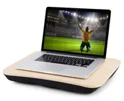 Portable Lap Tray Bean Bag Cushion Computer Laptop Table Pillow Wooden Frame AU