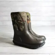 Bogs Boy's Waterproof Winter Snow Rain Boots Youth Size 3 Brown Camo