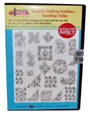 Creative Quilting Outlines... Tumbling Tulips CD-ROM