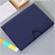 A4 Document Organiser， Plastic File Folders A4 Size Portable Document Holder 12 Pockets-Handle Plastic Expanding Accordion Folders Files Organizer