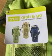 Grab & Go™: Insulated Bottle Carrier in Bright Green by True, New With Tags.