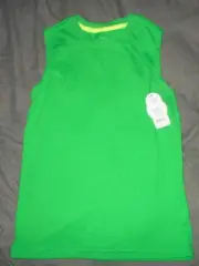 Wonder Nation Boys 6-7 Green Tank Top