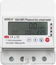 WiFi P Voltaic Meter Breaker Timer Multifunctional Solar Bidirectional Hour Meter Home Electronic Appliances Remote Controller White White