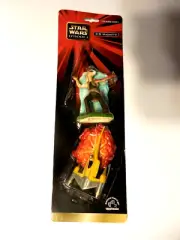 Applause Star Wars Episode 1 Jar Jar Binks & Naboo Starfighter NEW 3-d MAGNET