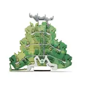 A● 5pcs WAGO 2002-3237 Triple-Deck Ground Terminal Block 5.2 mm Wide 2.5mm² ​New