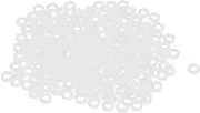 uxcell Nylon Flat Washers M2.5 5mm OD 2.5mm ID 1mm Thickness Sealing Gasket for Faucet Pipe Water Hose, White, Pack of 200