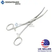 New 6" Curved Hemostat Forceps Locking Clamps Stainless Steel Free Shipping