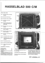 HASSELBLAD 500 C/M FILM CAMERA & HASSELBLAD 120 FILM BACK REPAIR MANUAL REPRINT